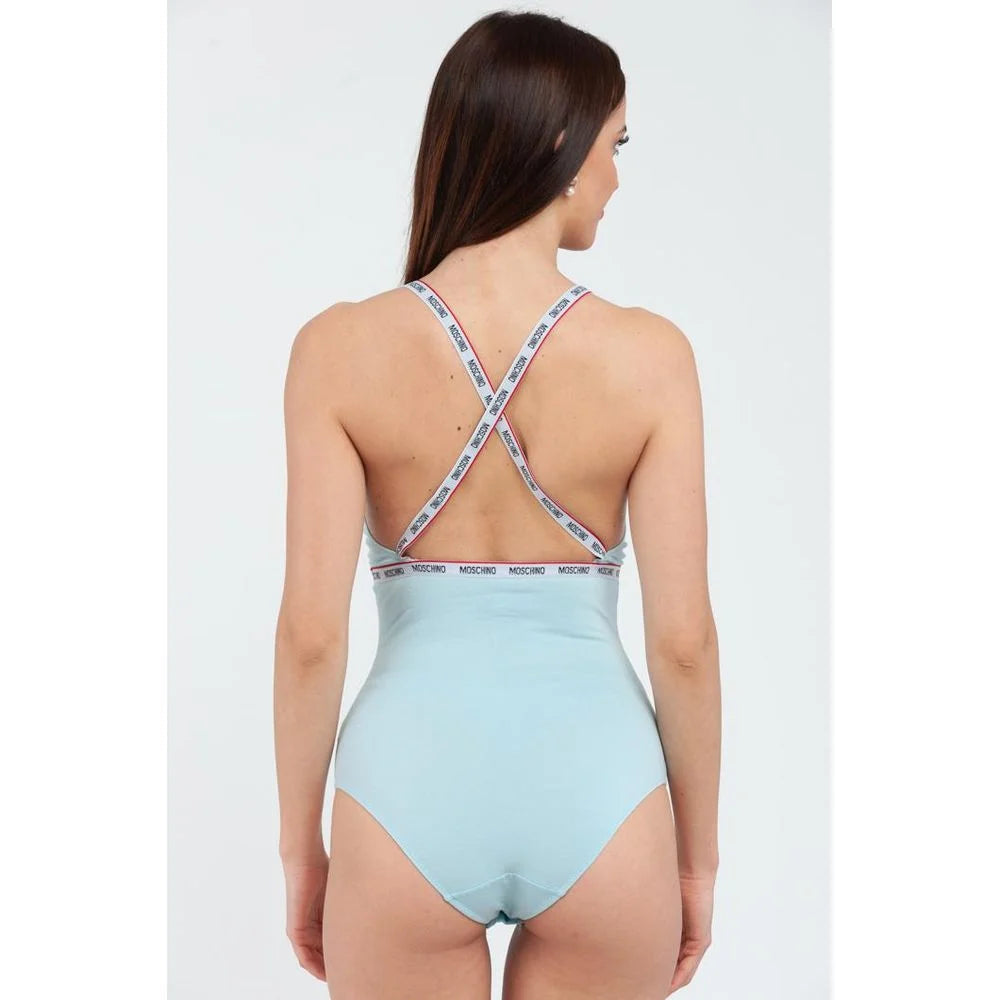 Moschino Blue Cotton Bodysuit - S