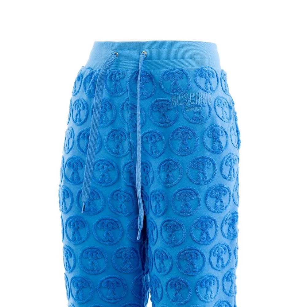 Moschino Pantaloni sport bleumarin din bumbac (Pantaloni de antrenament) - M