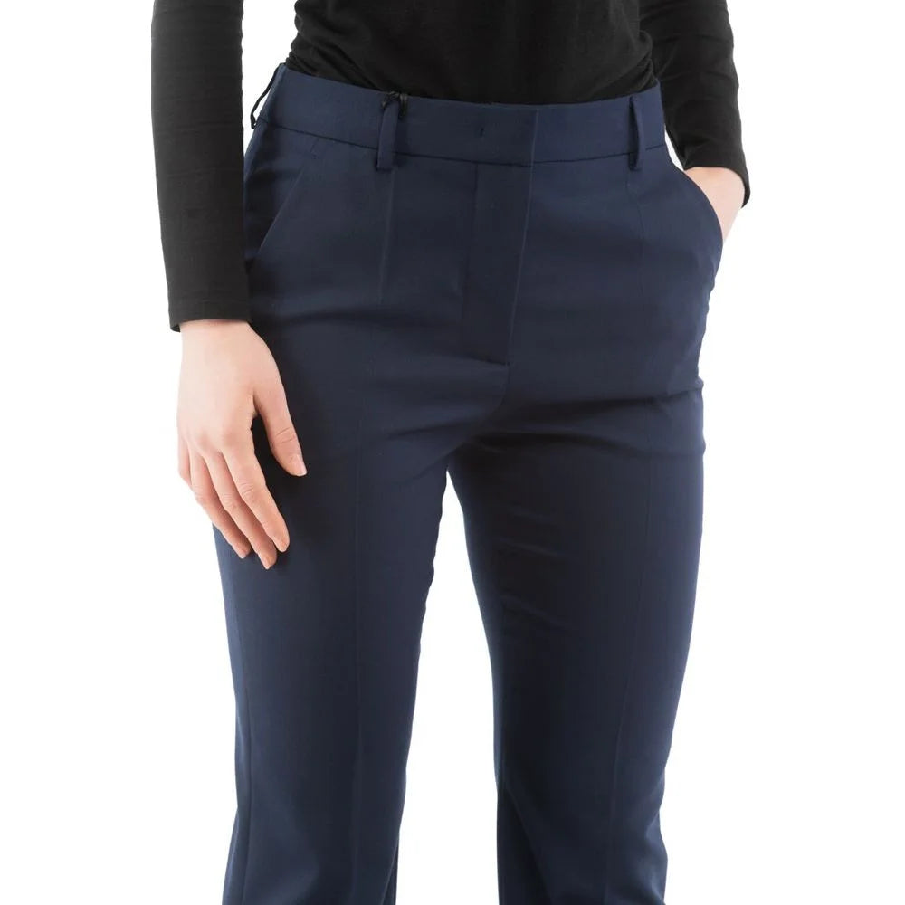 Moschino Blue Polyester Dress Pants - IT40
