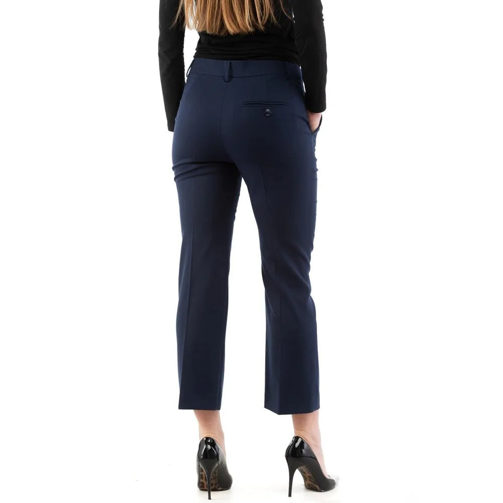 Moschino Blue Polyester Dress Pants - IT40