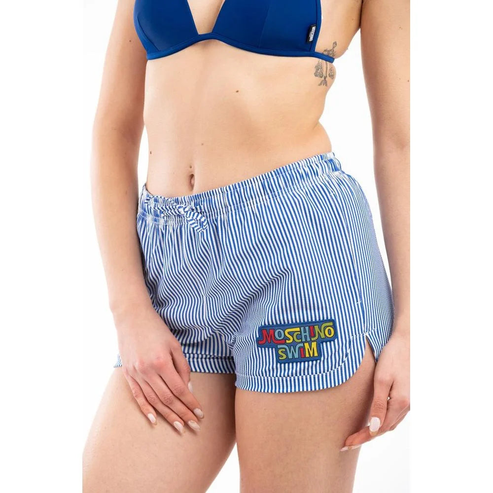 Moschino Blue Polyester Swim Shorts - S