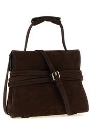 Moschino Brown Calfskin Handbag