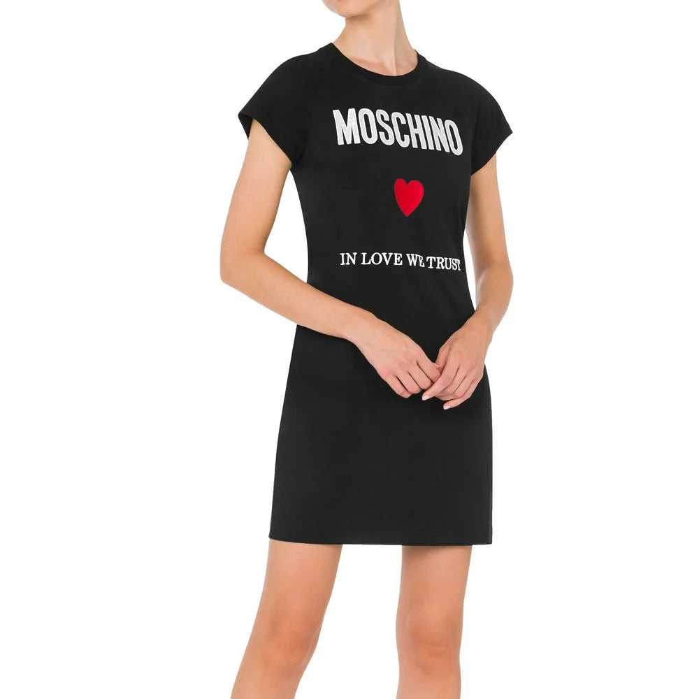 Moschino Couture Black Cotton Casual Dress - 38