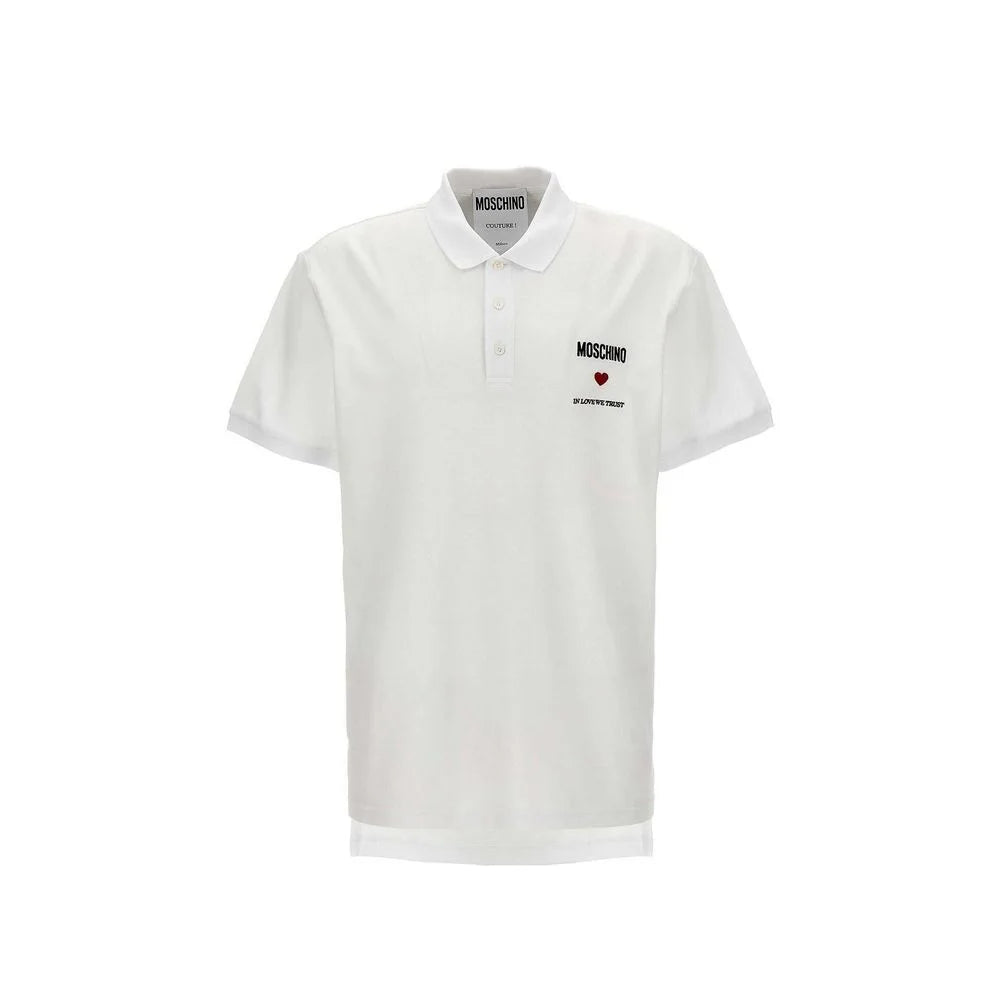 Moschino Couture In Love We Trust Cotton Polo - Polos