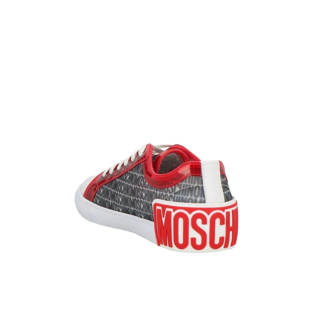 Moschino Couture White Polyester Low Top Sneakers - EU41/US8
