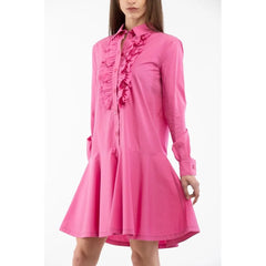 Moschino Fuchsia Cotton Casual Dress - IT40