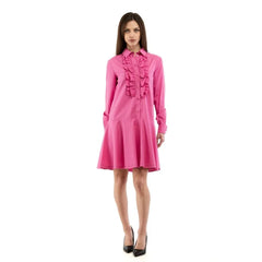 Moschino Fuchsia Cotton Casual Dress - IT40