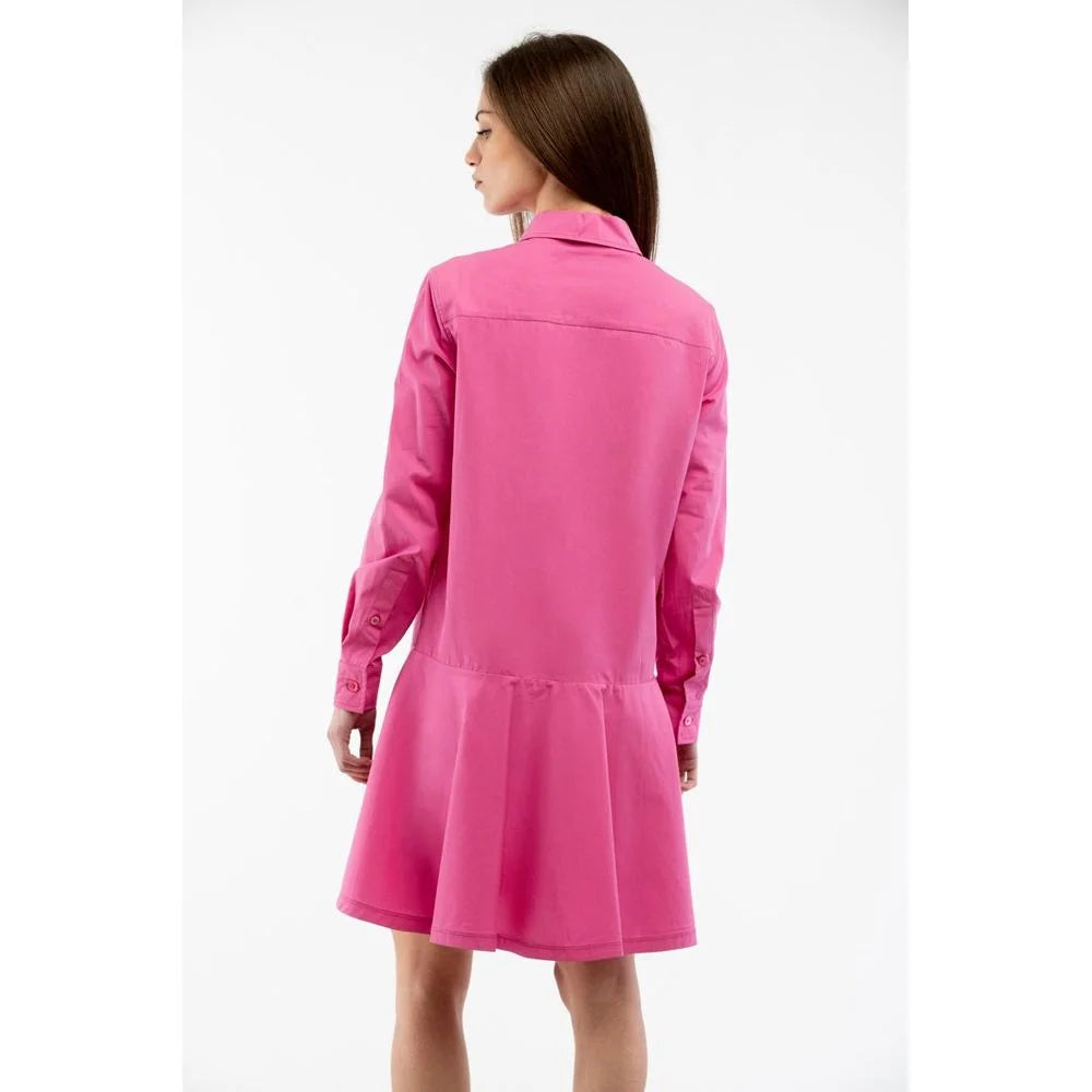 Moschino Fuchsia Cotton Casual Dress - IT40