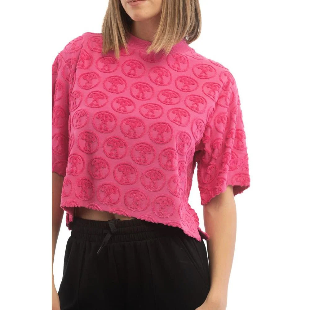 Moschino Fuchsia Cotton T-Shirt