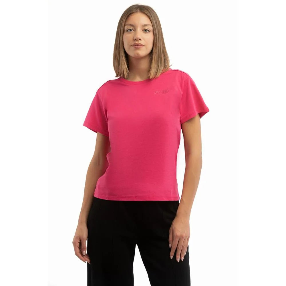 Moschino Fuchsia Cotton T-Shirt