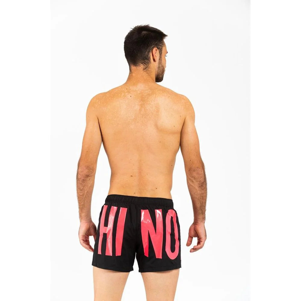 Moschino Fuchsia Polyester Swim Shorts