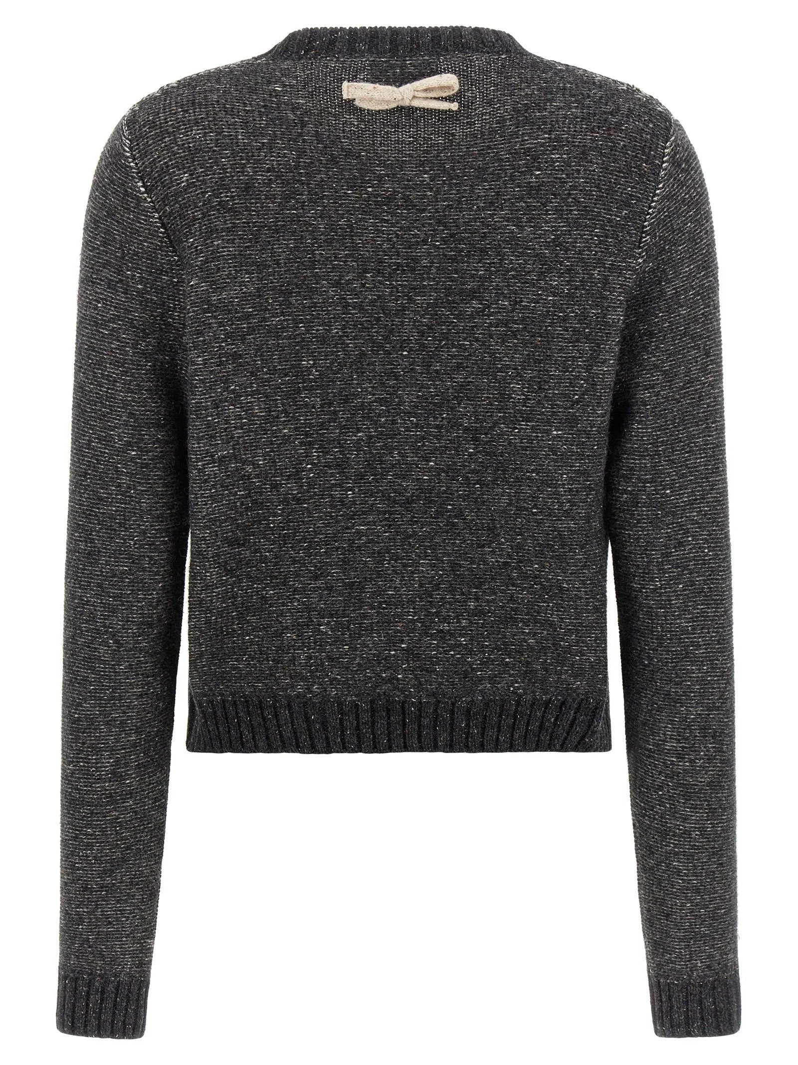 Moschino Gray Wool Cardigan
