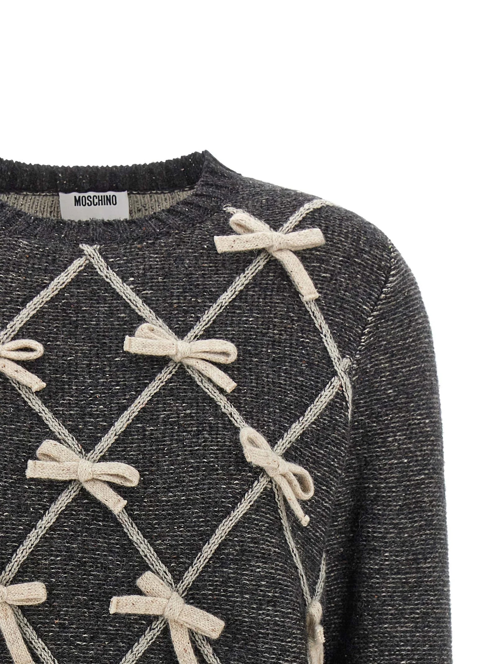 Moschino Gray Wool Cardigan