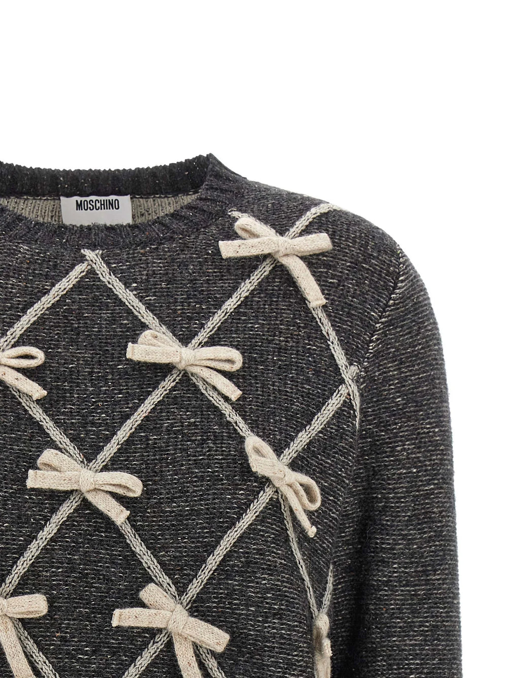 Moschino Gray Wool Cardigan