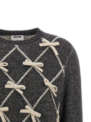 Moschino Gray Wool Cardigan