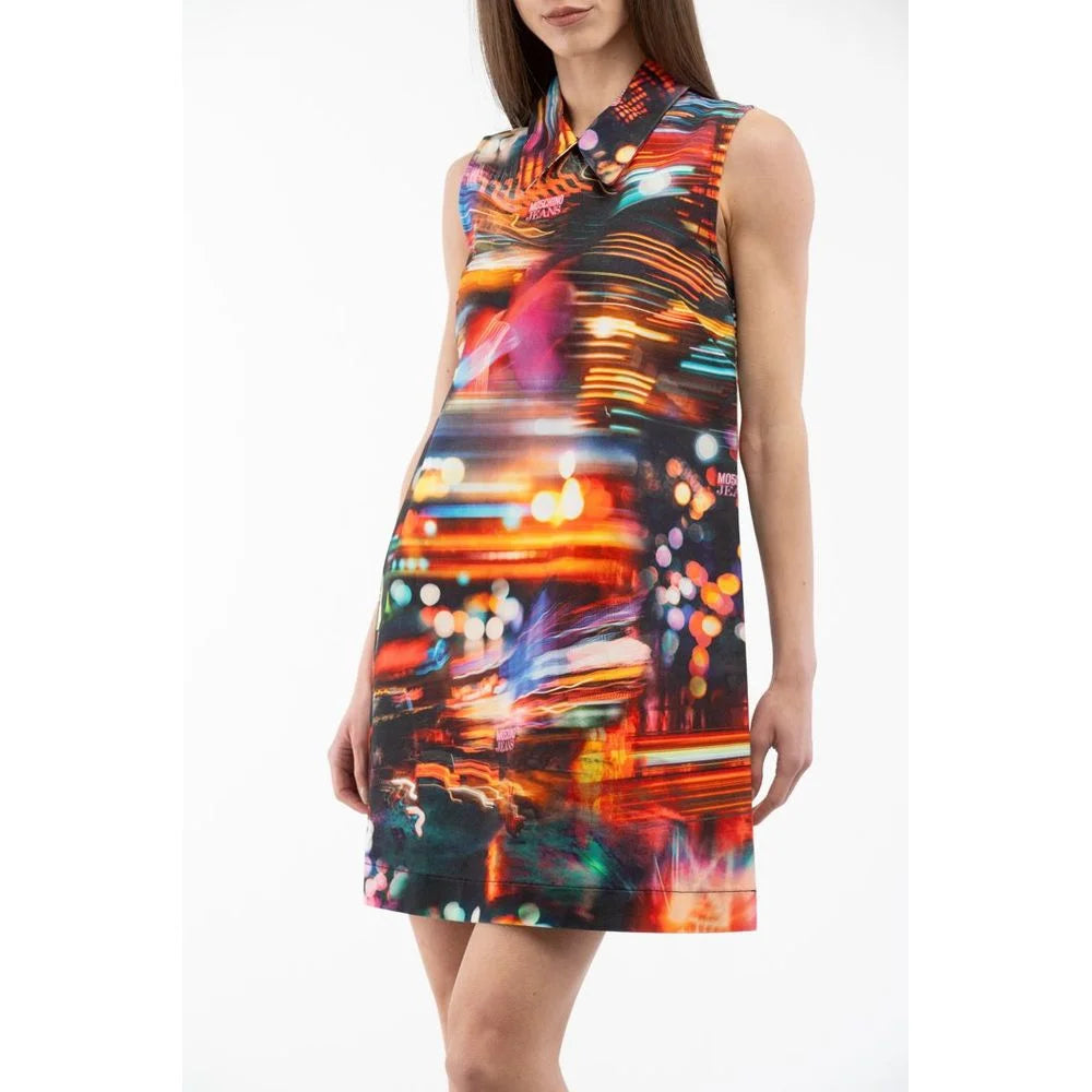 Moschino Multicolor Cotton Casual Dress - IT40