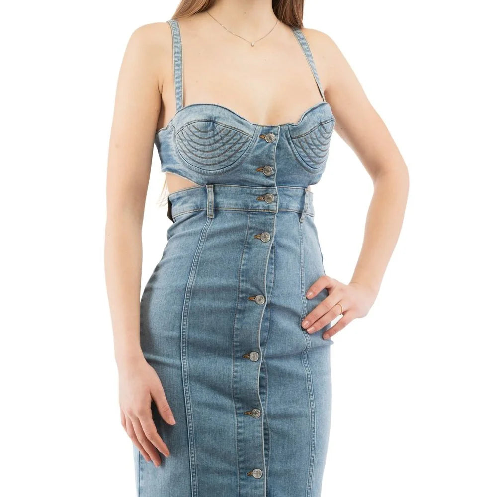 Moschino Multicolor Cotton Casual Dress - S