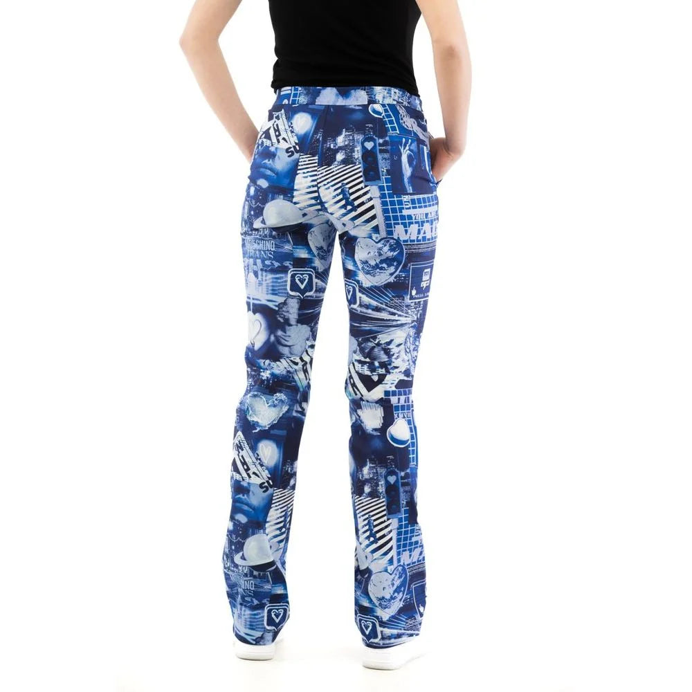 Moschino Multicolor Cotton Casual Pants - IT40