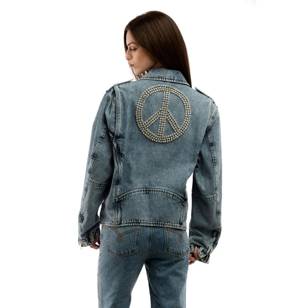 Moschino Multicolor Cotton Denim Jacket - S