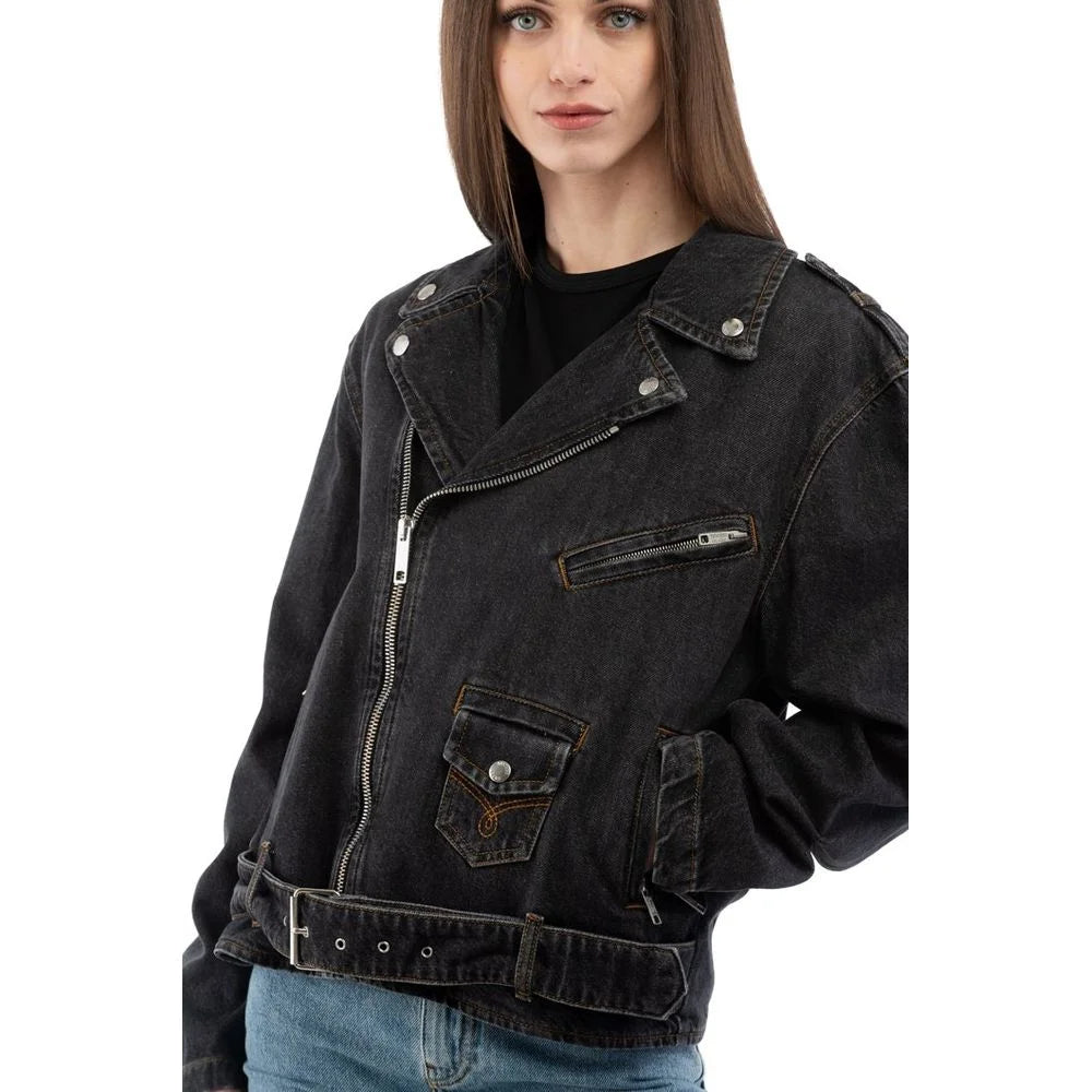 Moschino Multicolor Cotton Denim Jacket - S