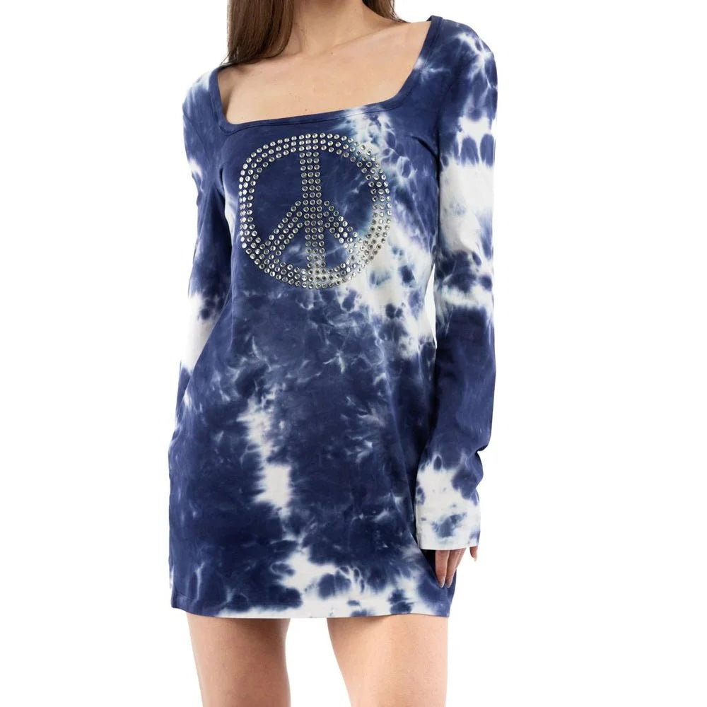 Moschino Multicolor Cotton Pattern Dress - S