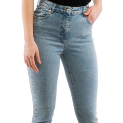 Moschino fargerike bomulls skinny jeans