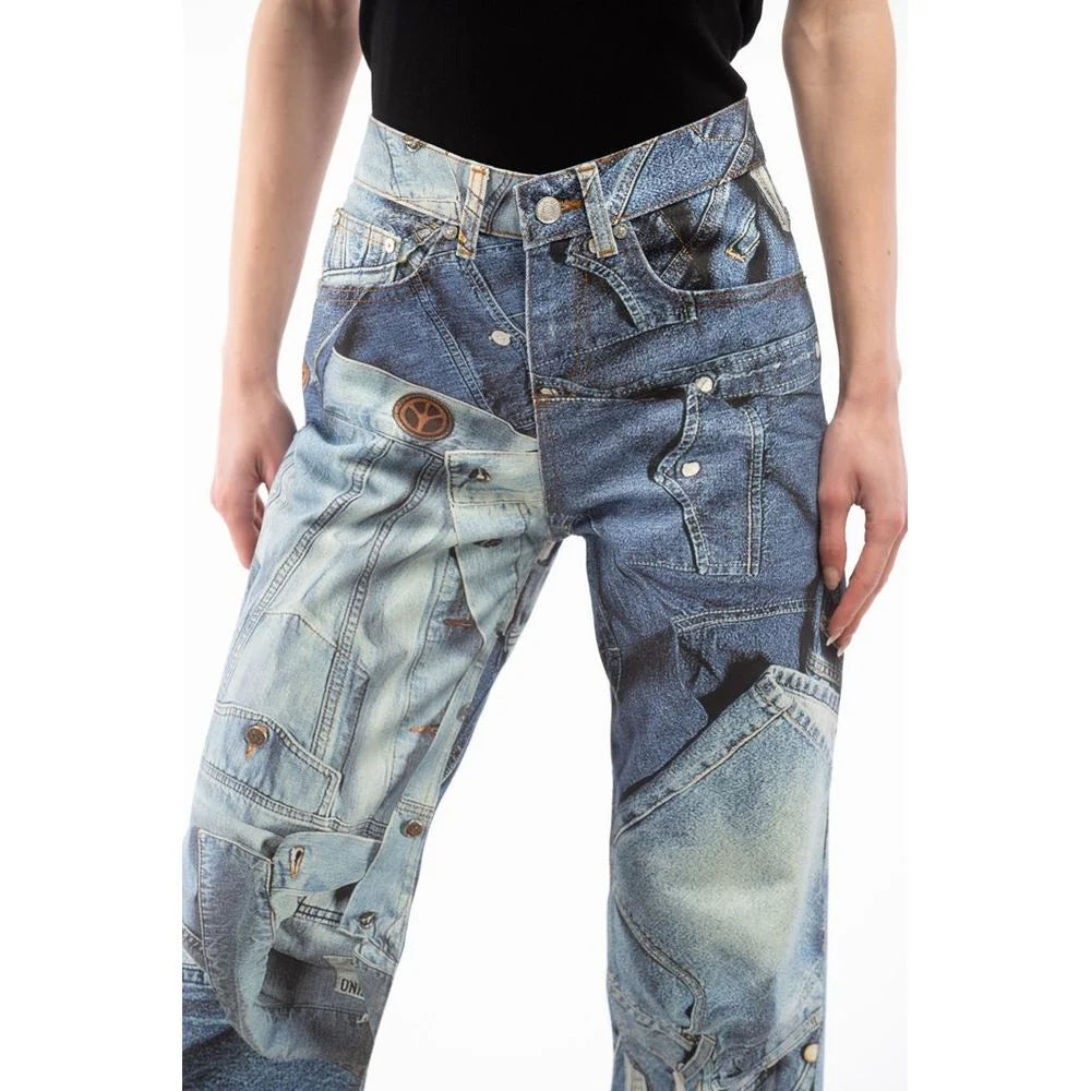 Moschino Flerfarget Rettbente Jeans i Bomull - 26