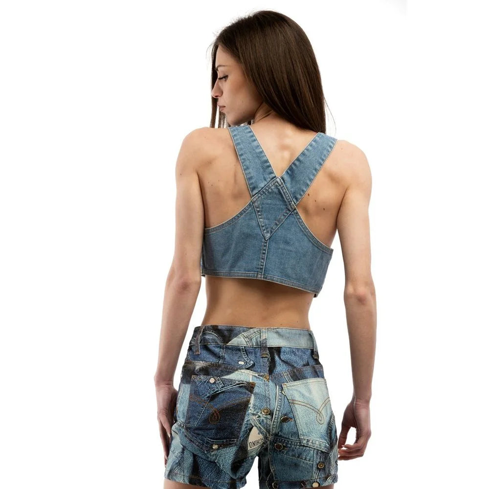 Moschino Multicolor Cotton Tank Tops - S