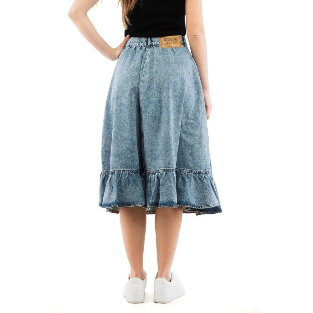 Moschino Multicolor Denim Skirt - L