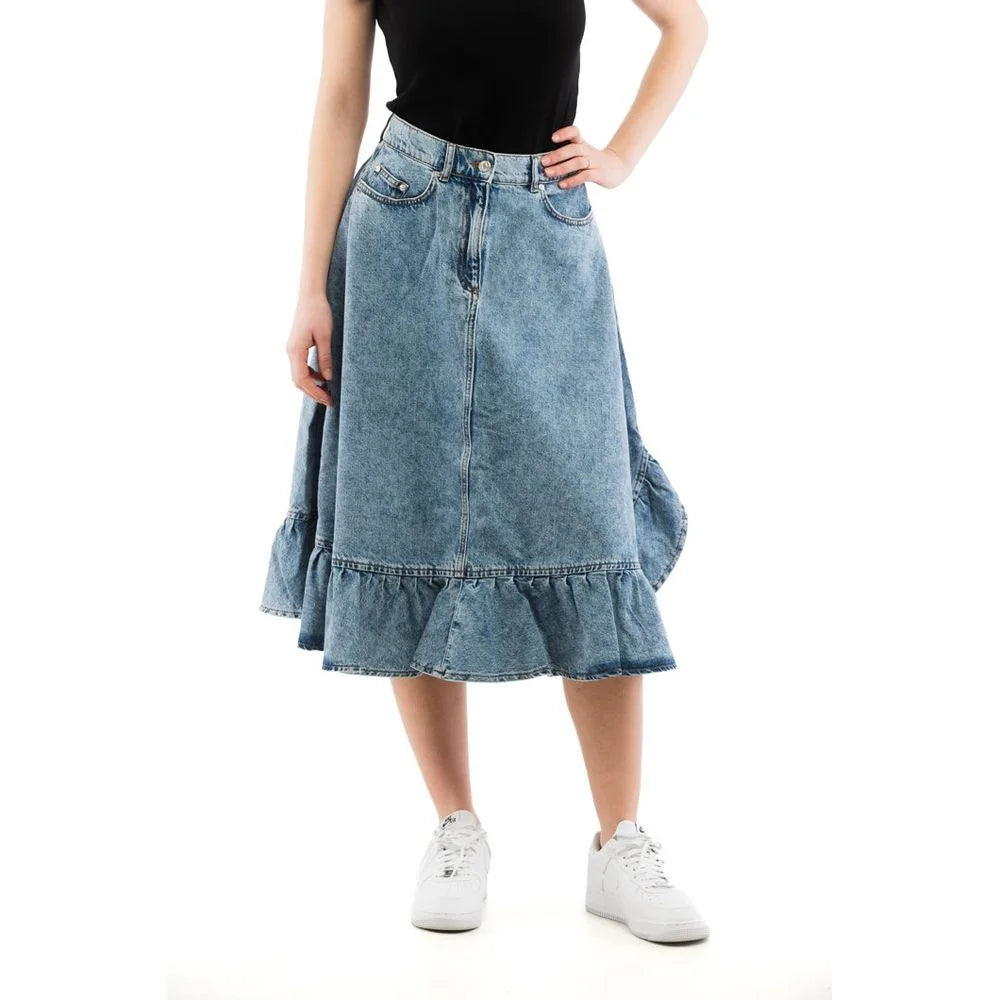 Moschino Multicolor Denim Skirt - L