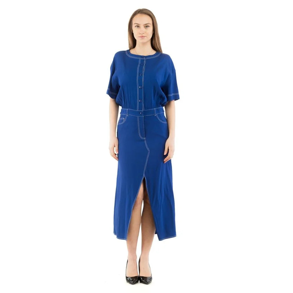 Moschino Multicolor Marabou Casual Dress - IT40