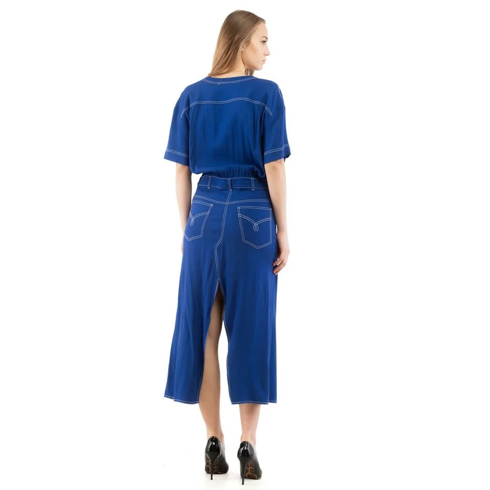 Moschino Multicolor Marabou Casual Dress - IT40