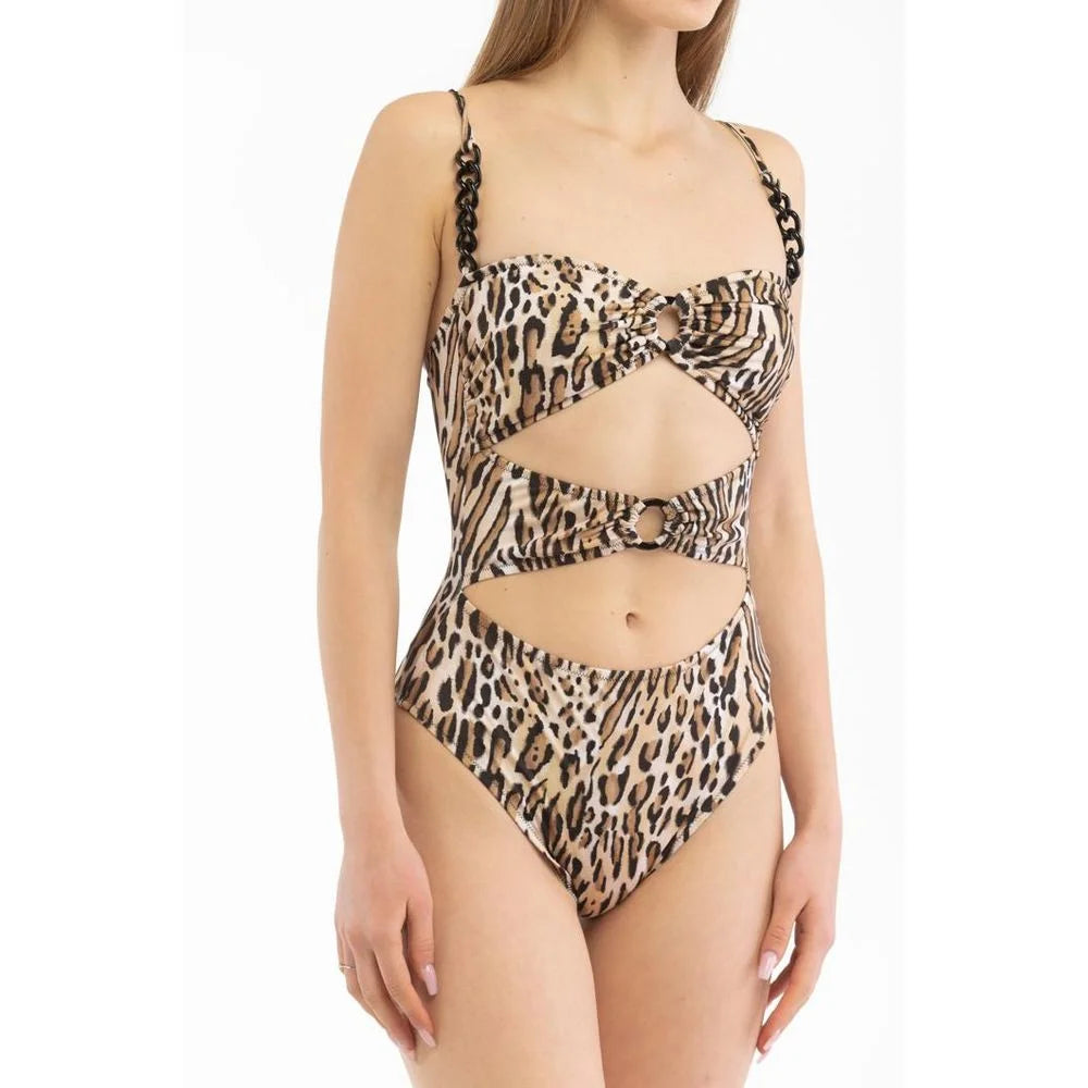 Moschino Multicolor Polyester One-Piece Swimsuit - S