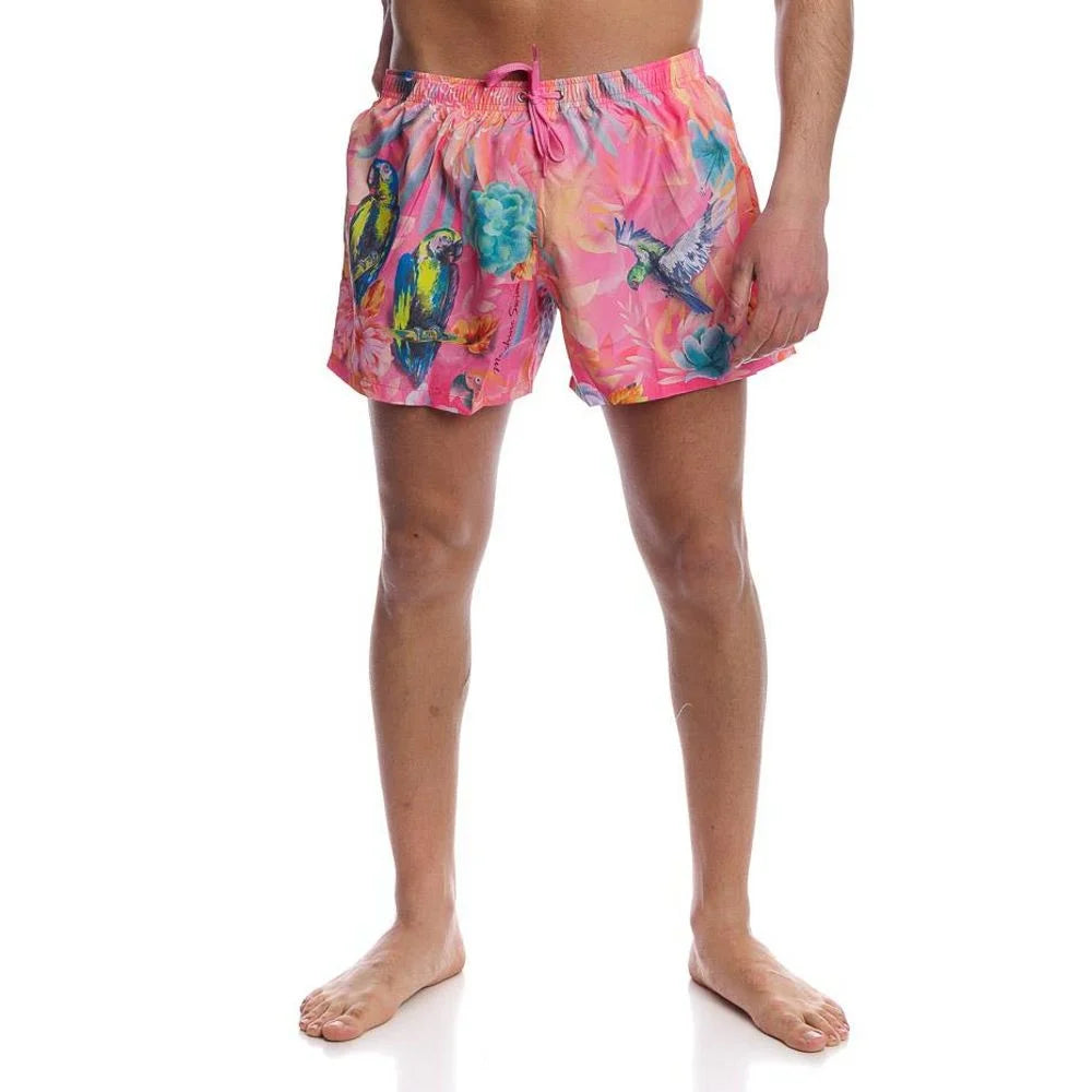 Moschino Multicolor Polyester Swim Shorts - M