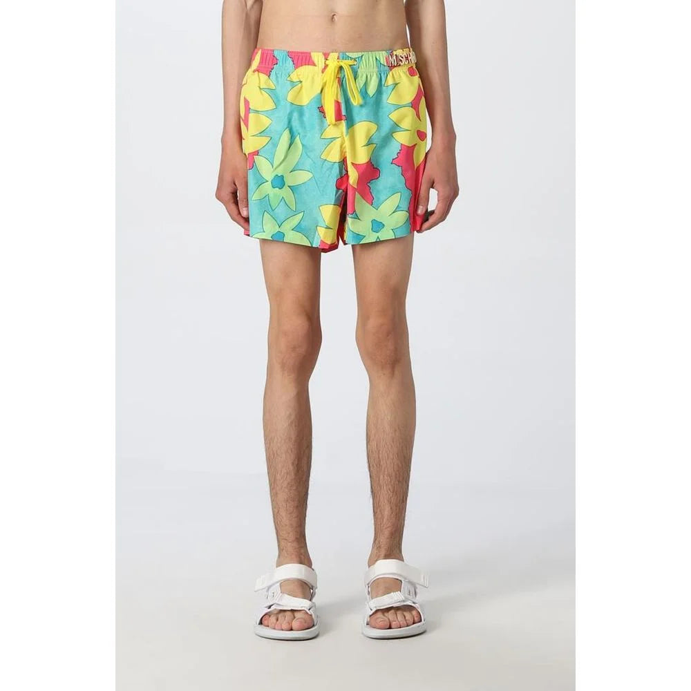 Moschino Multicolor Polyester Swim Shorts - M