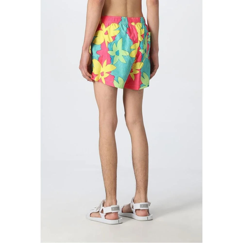 Moschino Multicolor Polyester Swim Shorts - M