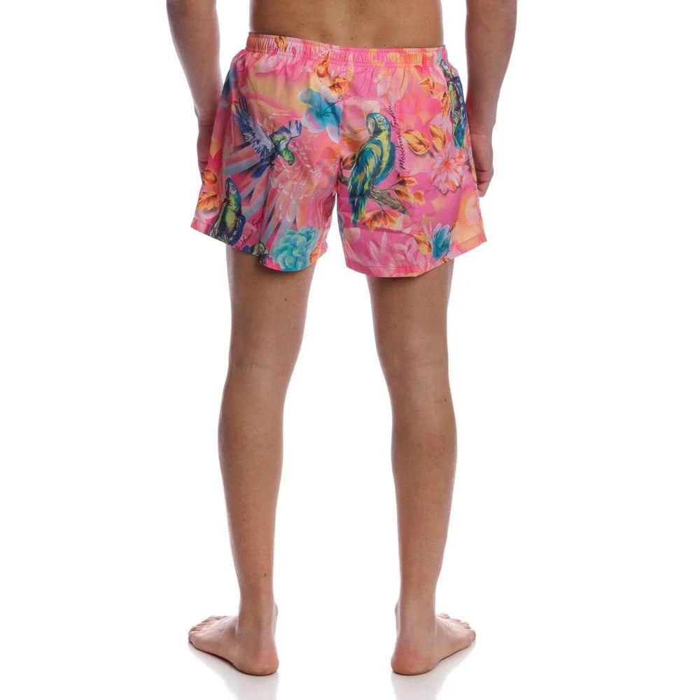 Moschino Multicolor Polyester Swim Shorts - M
