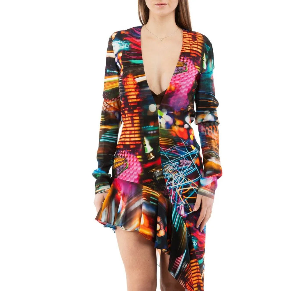 Moschino Multicolor Viscose Casual Dress - IT40