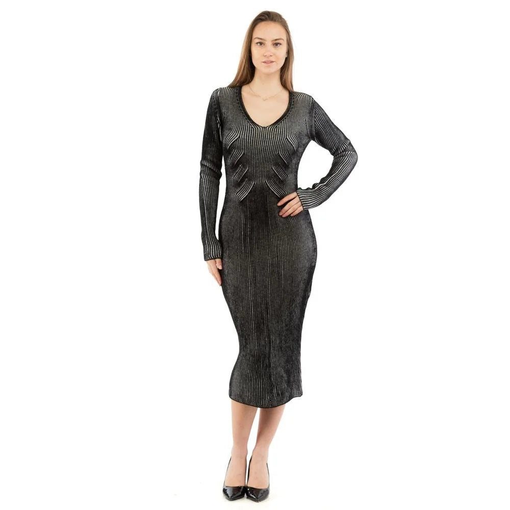 Moschino Multicolor Wool Casual Dress - S