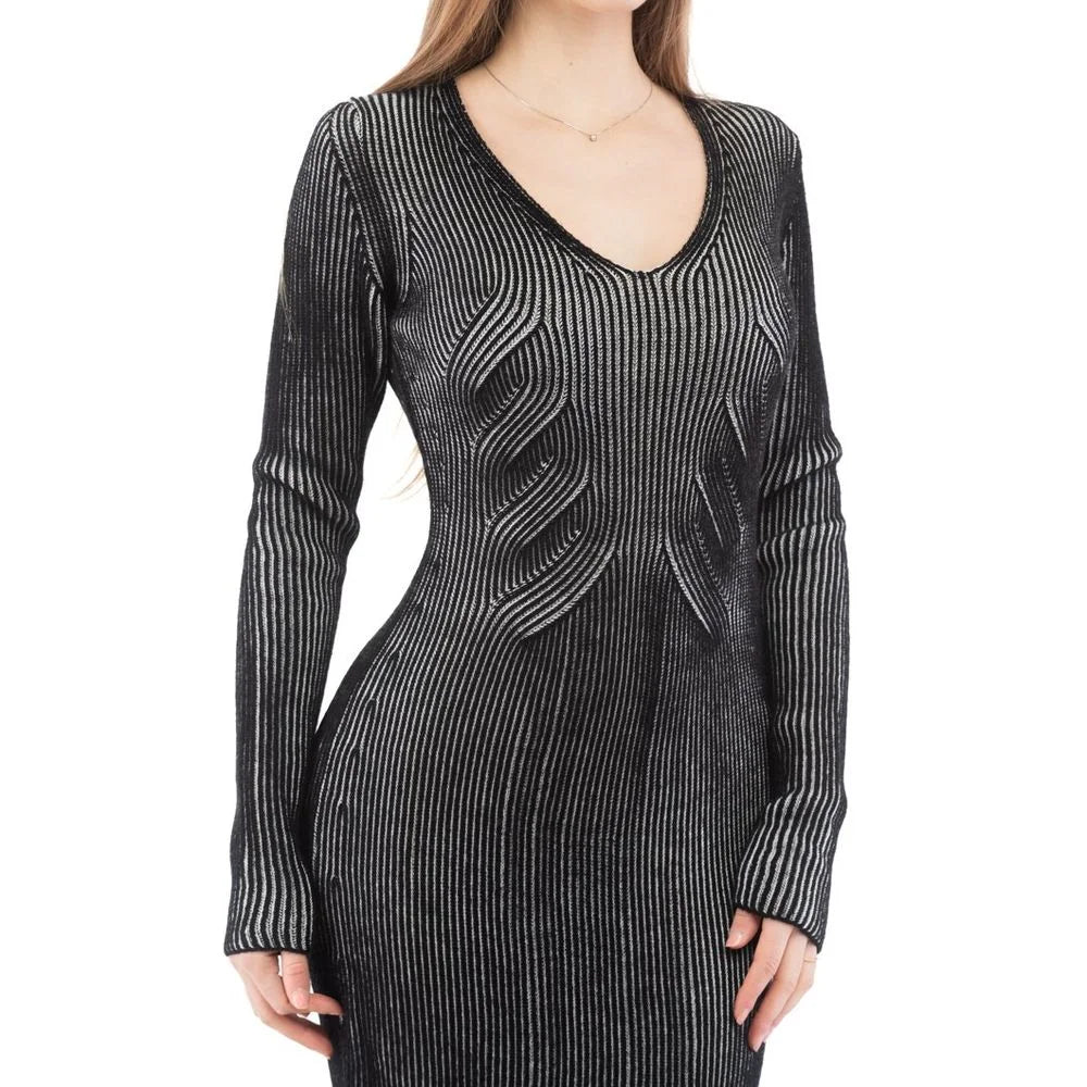 Moschino Multicolor Wool Casual Dress - S