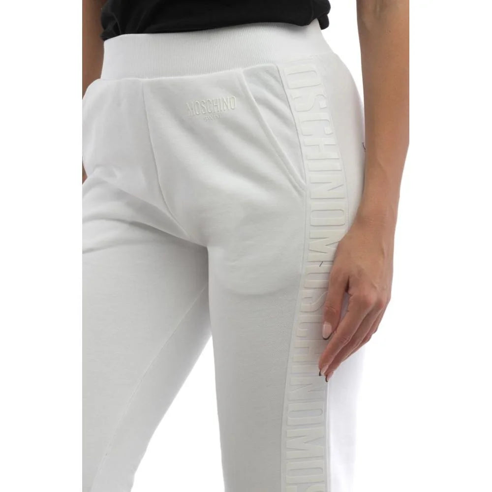 Moschino White Cotton Joggers (Workout Pants) - M