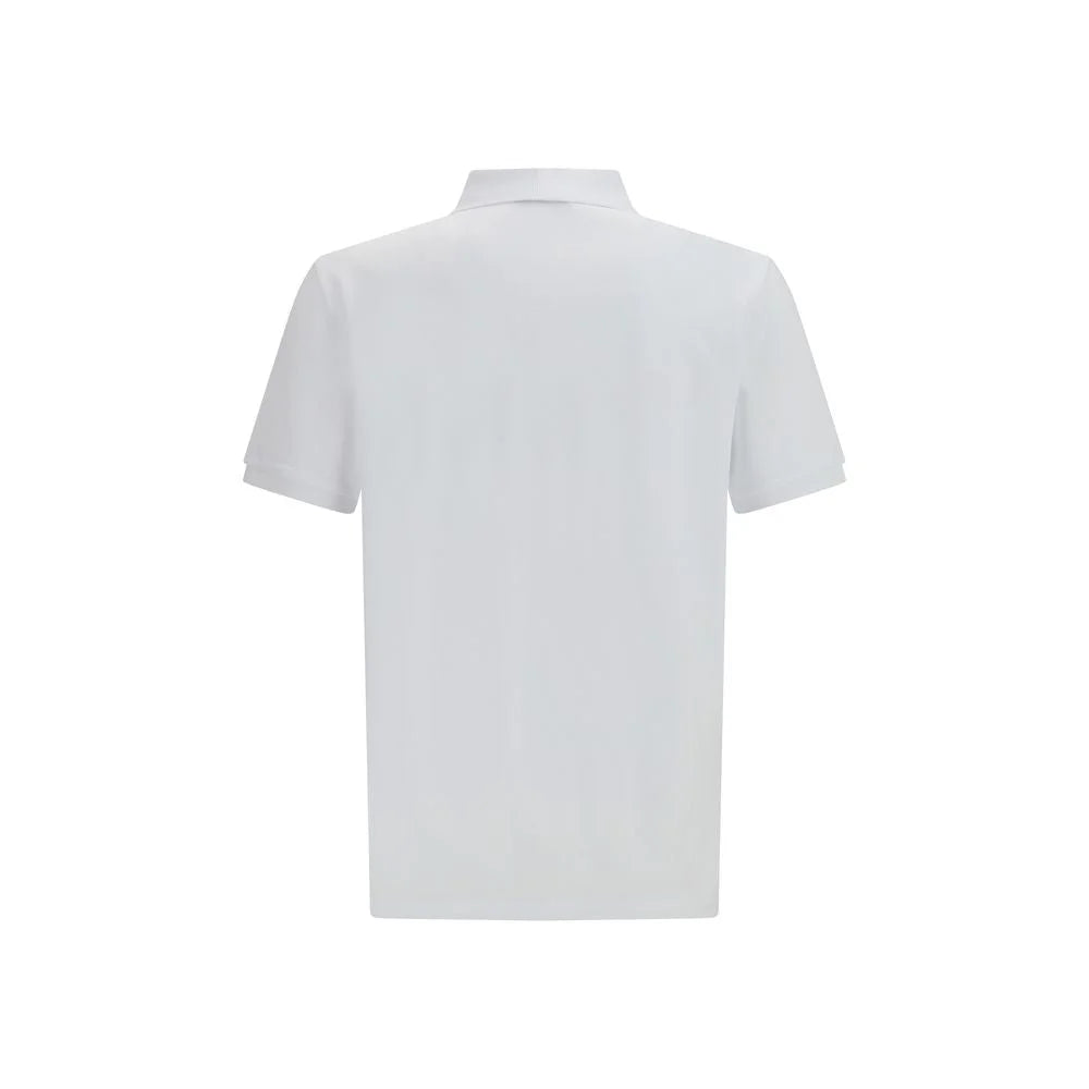 Moschino White Cotton Polo Shirt