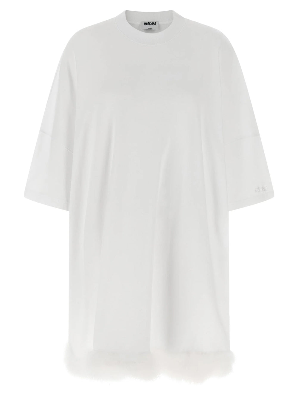 Moschino White Cotton Short Dress - S