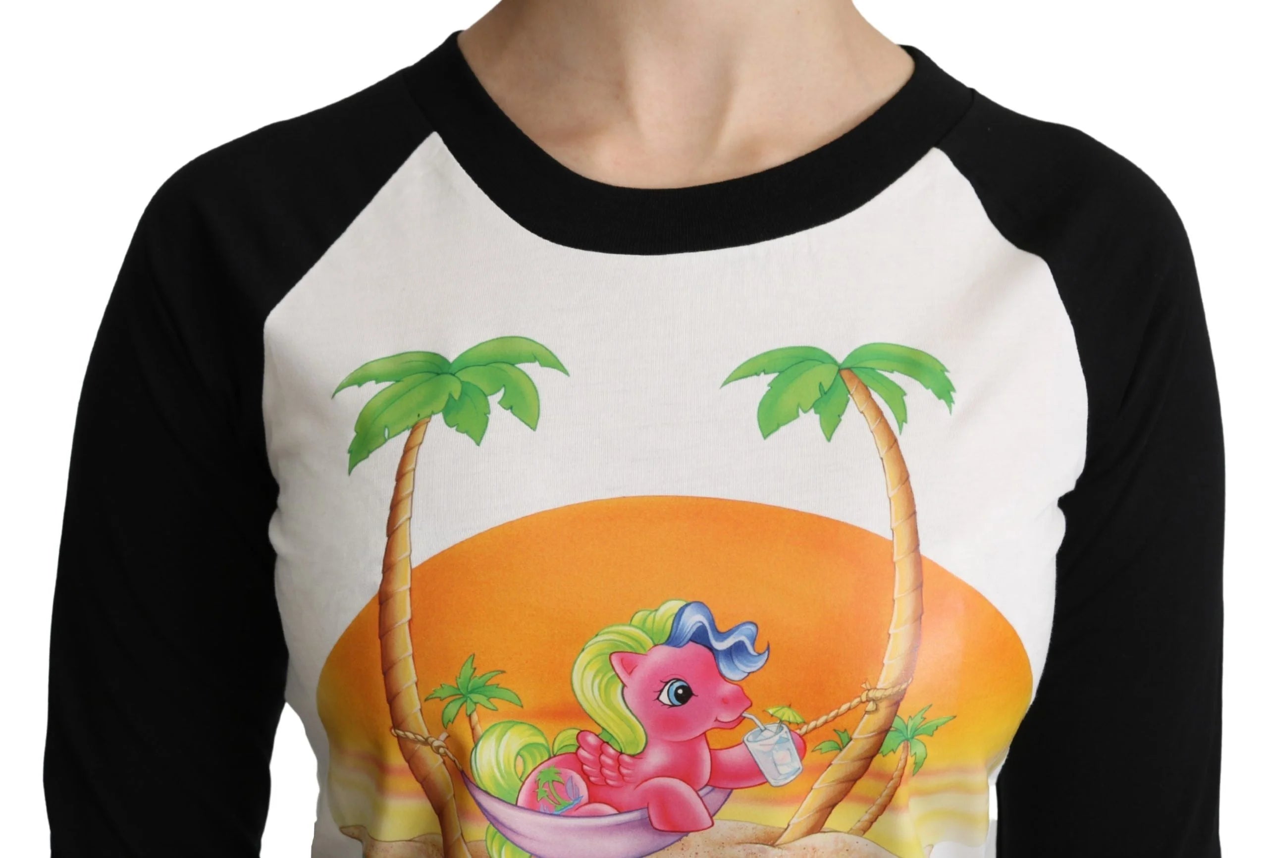 Moschino White Cotton T-shirt My Little Pony Top Tshirt - T-Shirts