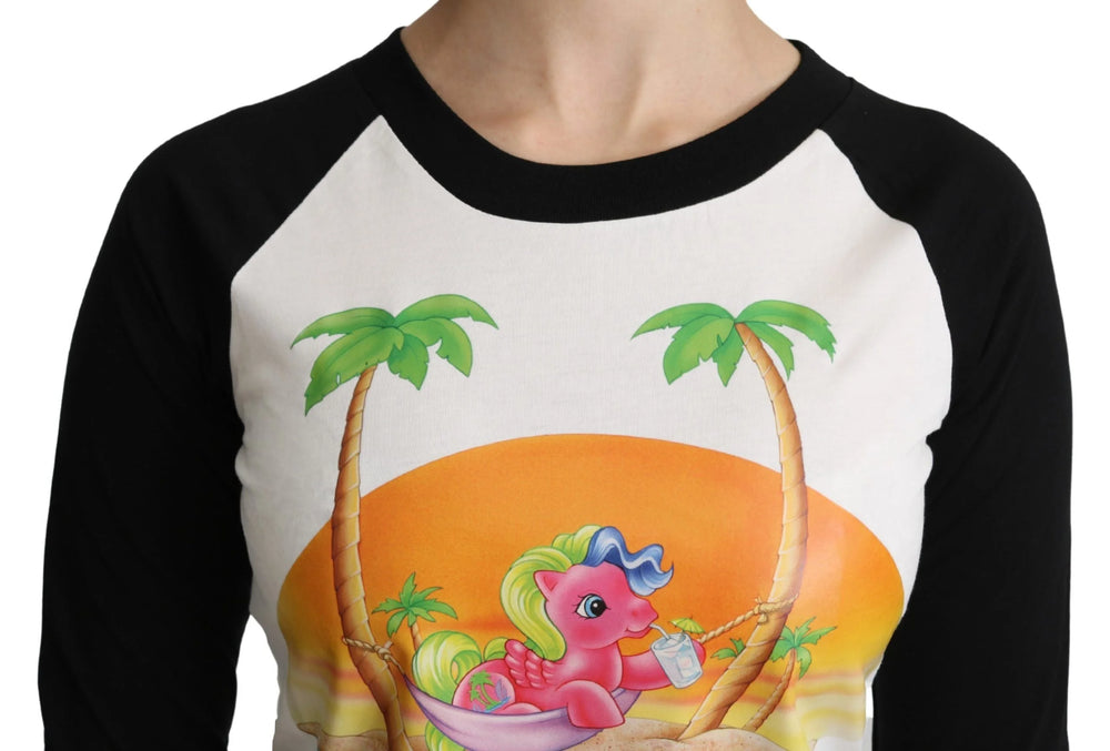 Moschino White Cotton T-shirt My Little Pony Top Tshirt - T-Shirts