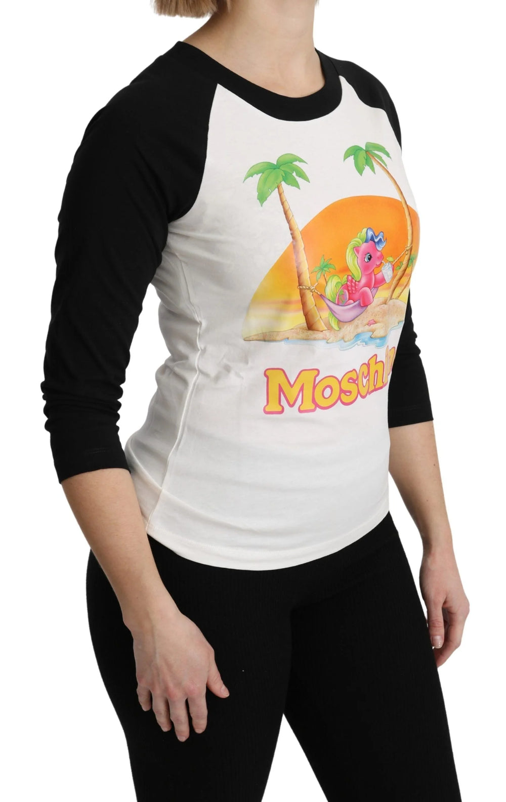 Moschino White Cotton T-shirt My Little Pony Top Tshirt - T-Shirts