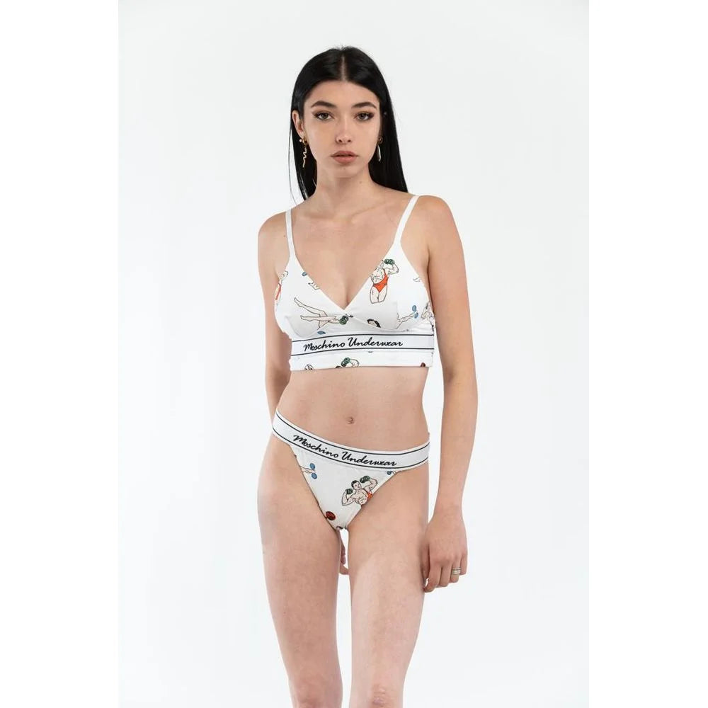 Moschino White Cotton Tank Tops - S