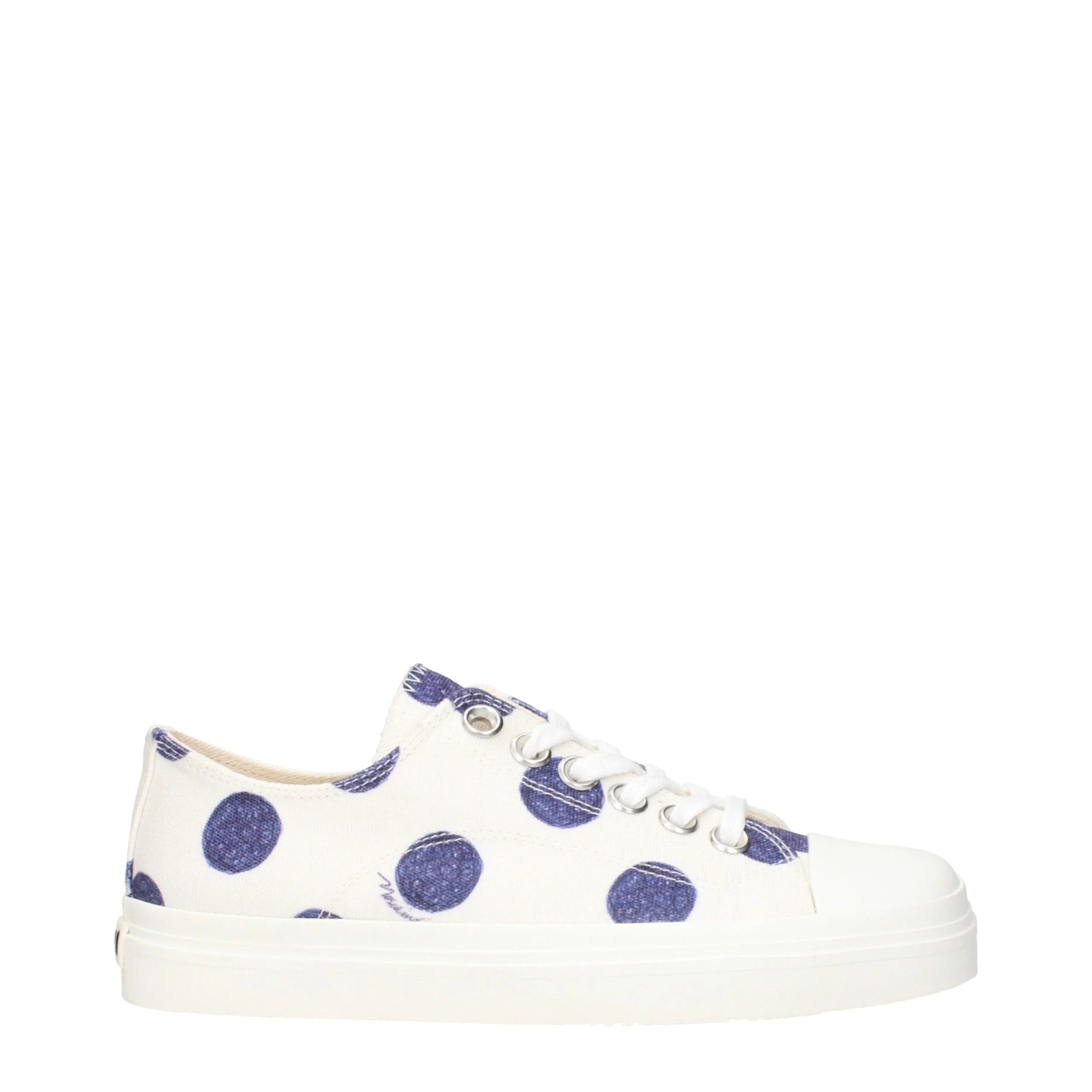 Moschino White Fabric Low Tops