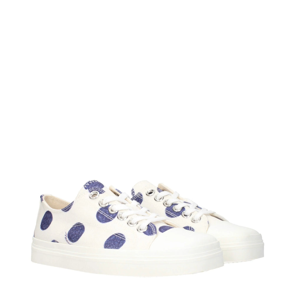 Moschino Weiße Stoff-Low-Tops