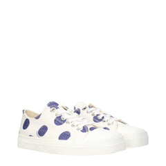 Moschino Weiße Stoff-Low-Tops